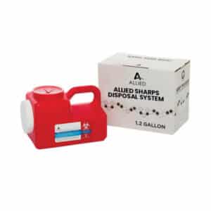 Allied 1.2 Gallon Mail Back Sharps Disposal Container System - Mail in medical sharps container disposal program