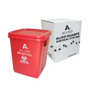 28 Gallon mail-in sharps disposal container system | Mail-back services | Allied Medical Waste | Allied USA