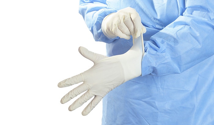How To Put On Sterile Gloves With a Gown (6 Steps)